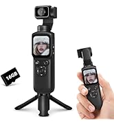 4K Vlogging Camera, 75MP Handheld Pocket Camcorder Video Camera for Youtube with PDAF Autofocus, ...