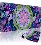 ModrnGld XXXL Gaming Mouse Pad 35.4 x 15.7 Inch, Large Mousepad with Mandala Flower Design, Water...