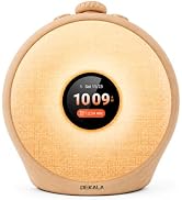 Dekala Sunrise Alarm Clock for Heavy Sleepers with Pulse Wake, Sunset Sound Machine with Breathin...
