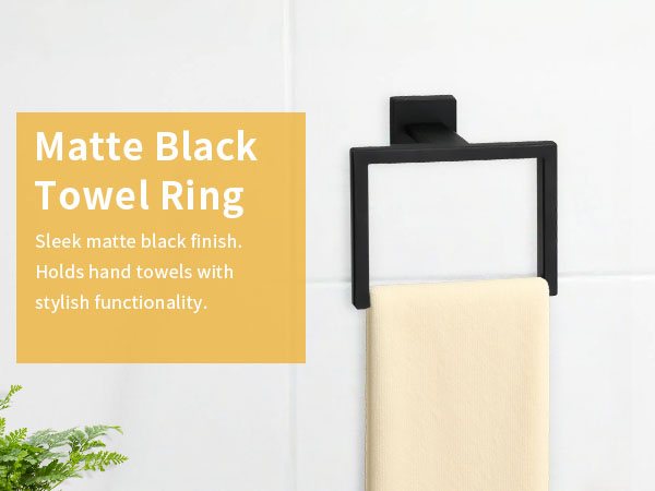black bathroom accessories