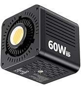 ULANZI C60 60W Bi-Color COB Video Light, Mini Bowens Mount LED Photography Continuous Output Ligh...