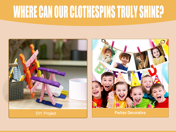 colorful clothes pins