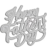 Happy Father's Day Words Cutting Dies for Card Making, Cutting Dies Cut Stencils for DIY Scrapboo...