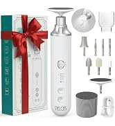 PELCAS 8 in 1 Electric Nail Filer with LED Light, Cordless Nail Drill, 5 Speeds Toenail Grinder f...
