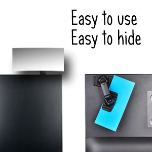 Acrylic Wide Angle Rear View Mirror for Cubicle Desk Computer PC Monitor to See Behind You