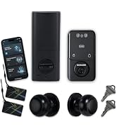 BAMoONE Smart Deadbolt & Passage Knob Set, Face & Palm Vein Recognition | Bluetooth Tuya App, Key...