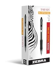 zebra sarasa rectractable gel ink pens, zebra sarasa pen, gel pens, zebra writing instruments
