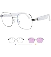 GenXenon Smart Glasses for Women, Blue Light Filtering / UV400 Polarised Colour Changing Lenses,B...