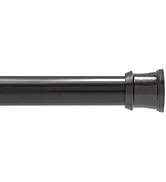 Kenney KN609C/5 Twist & Fit No Tools Camlock Tension Easy Install Shower Curtain Rod with Non-Sli...