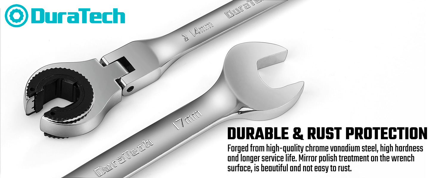 metric ratcheting wrench set duratech Ratcheting Combination Wrench Set Open end Spanner