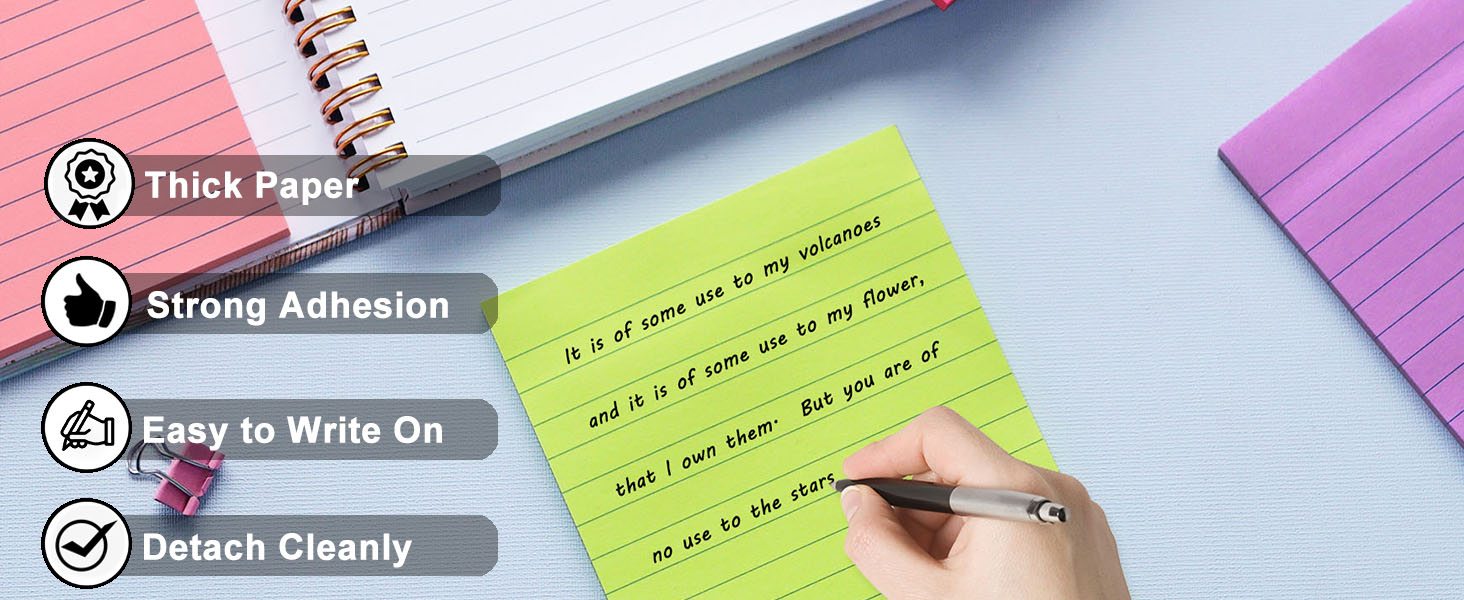 4x6 lined sticky notes 4x6 sticky notes 8 pack lined sticky notes 4x6 8 pads lined sticky notes