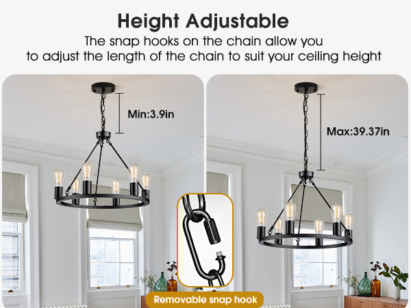 wagon wheel chandelier