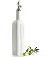 getstar 18 oz Olive Oil Dispenser Bottle for Kitchen, Ceramic Oil Bottle with Automatic Stainless...