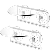 2Pack Aquarium Shelf,Transparent Acrylic Ledge Plants Holder for Substrate and Live Plants,with S...