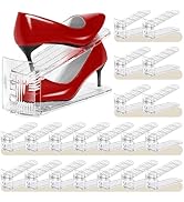 Tgzwme Shoe Slots Organizer 20 Pack - Shoe Stackers, 3 Levels Adjustable, Space Savers 50%, Doubl...