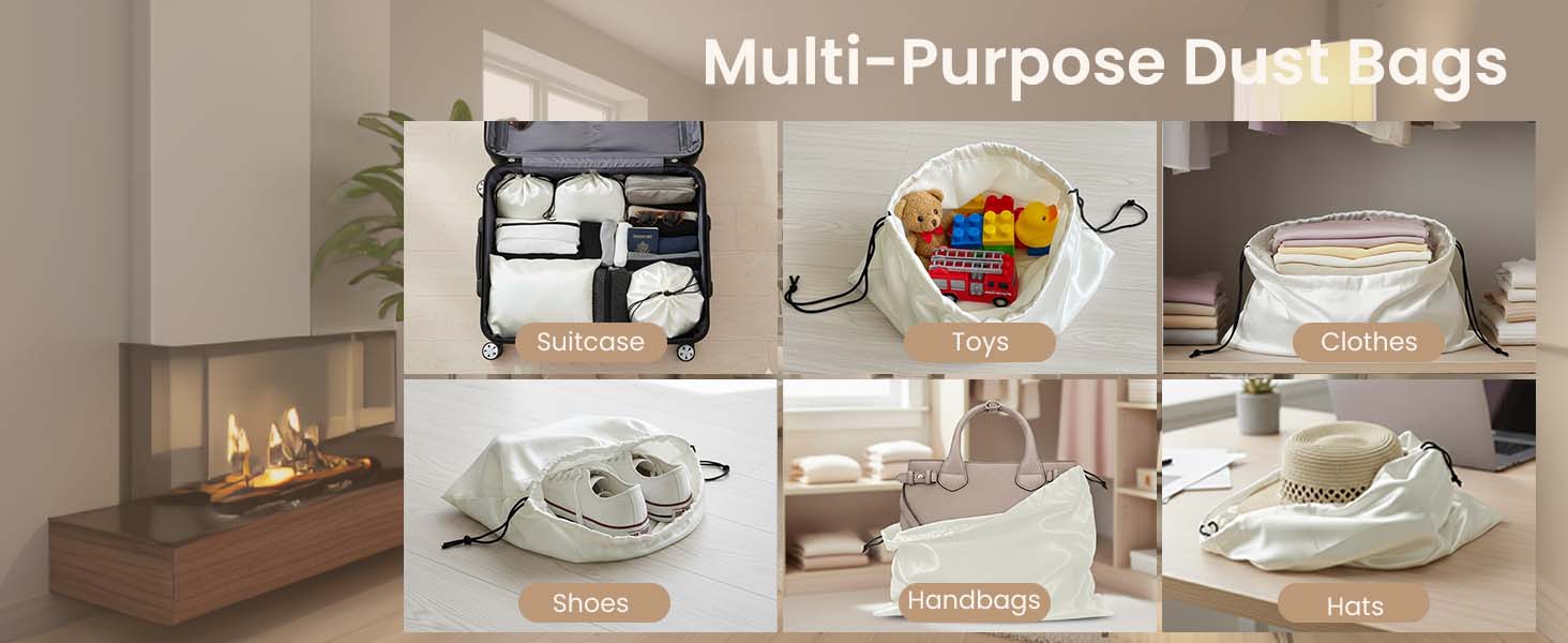 satin dust bags