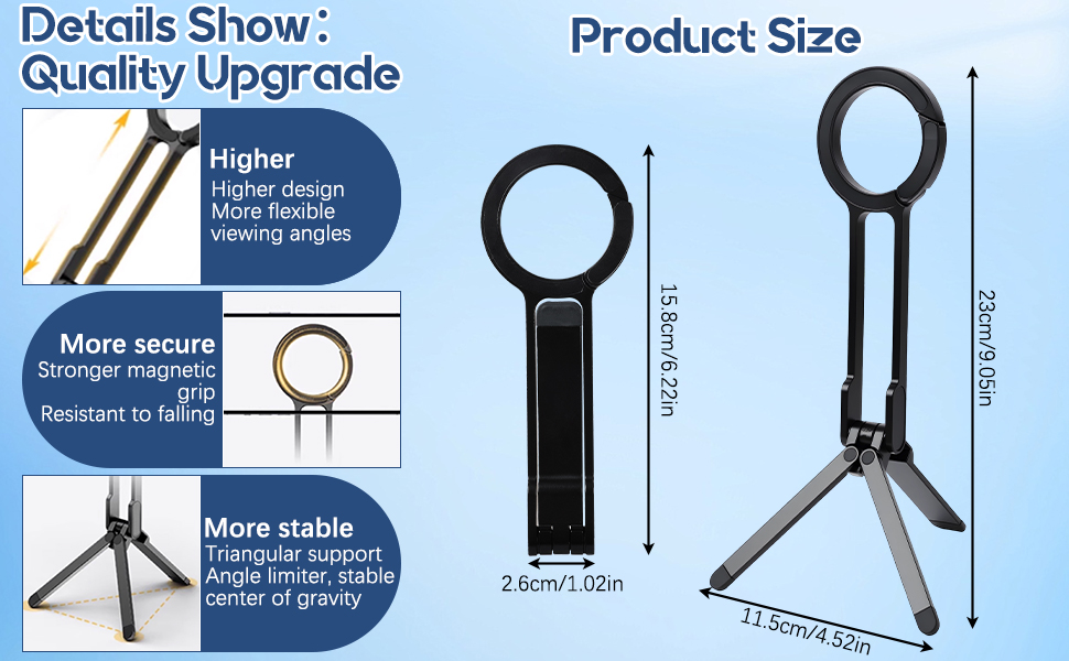 magnetic phone tripod for phone