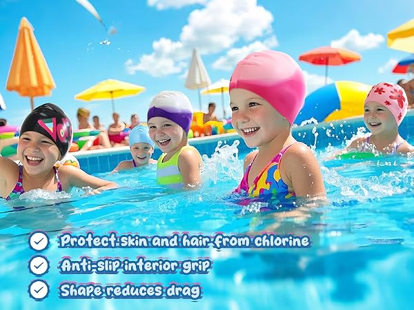 kids swim cap for girls
