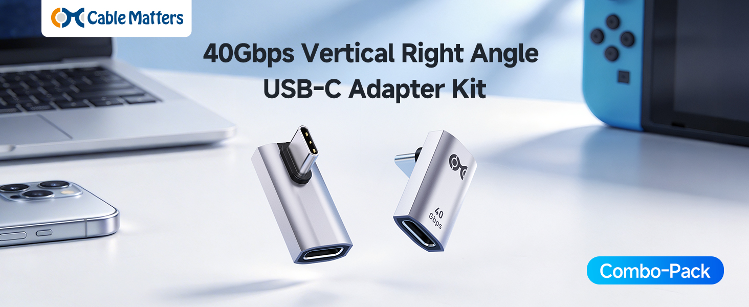 Cable Matters Combo Pack USB-C Right USB-C Adapter Kit