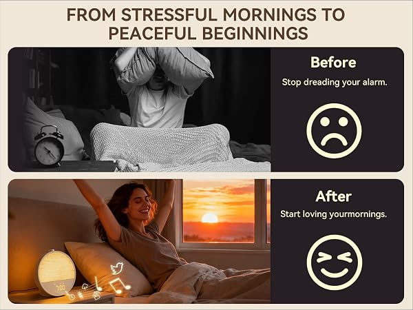 alarm clock with wake up light