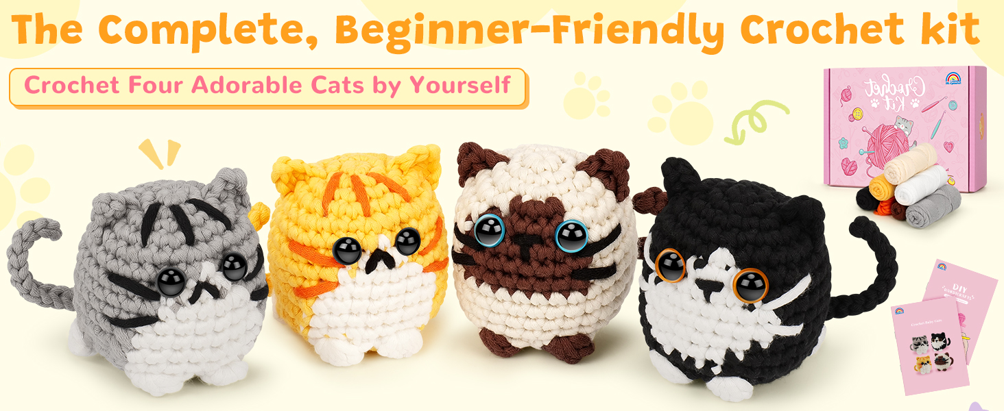 crochet cat kit