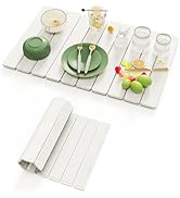 Dayacoco Stone Drying Mat for Kitchen Counter, Large Collapsible Stone Dish Drying Mat,Ultra Abso...