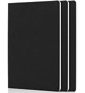 EUSOAR College Ruled Notebook, 3 Packs A4 8.5" x 11" Lined Subject Paper Notebook, 80Pages/40Shee...