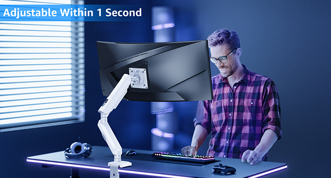 single monitor desk mount
