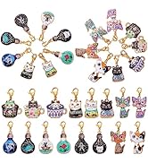 BEEFLYING 16Pcs Stitch Markers for Knitting Crochet Alloy Enamel Removable Crochet Stitch Marker ...