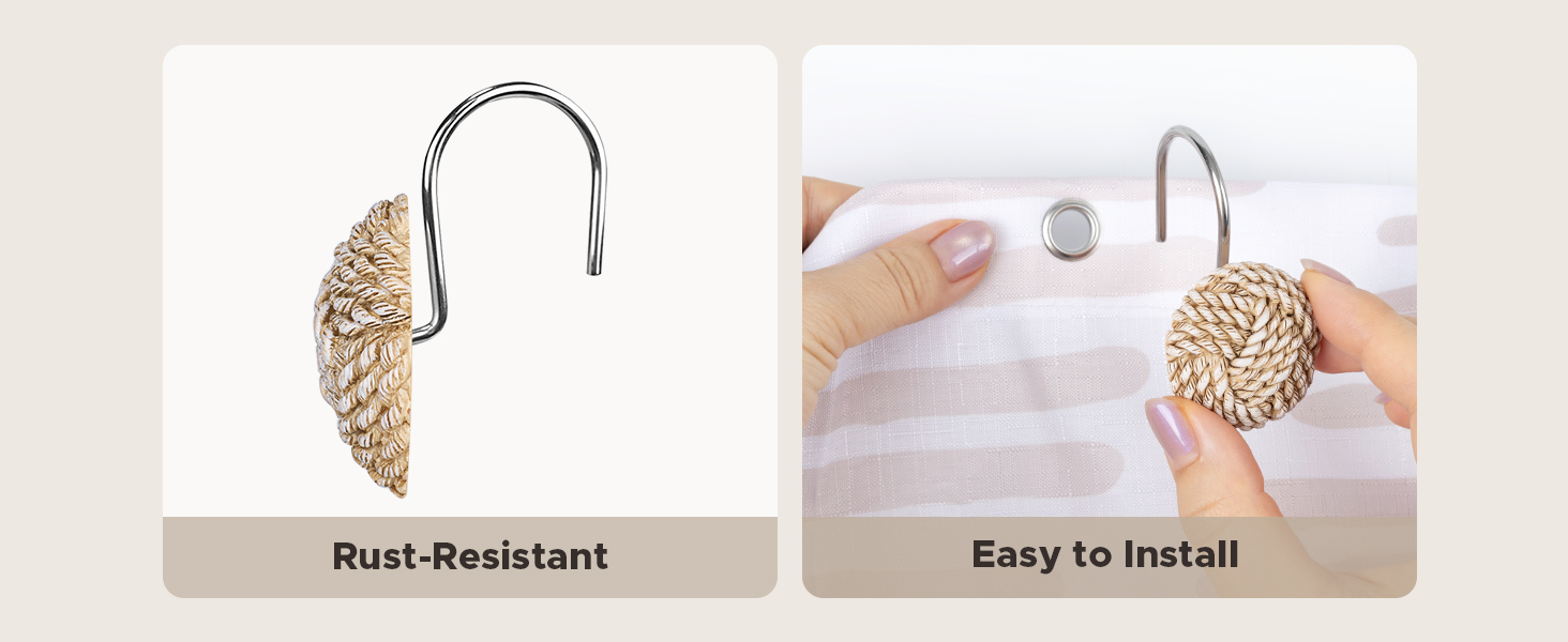 rustproof shower hanger hooks