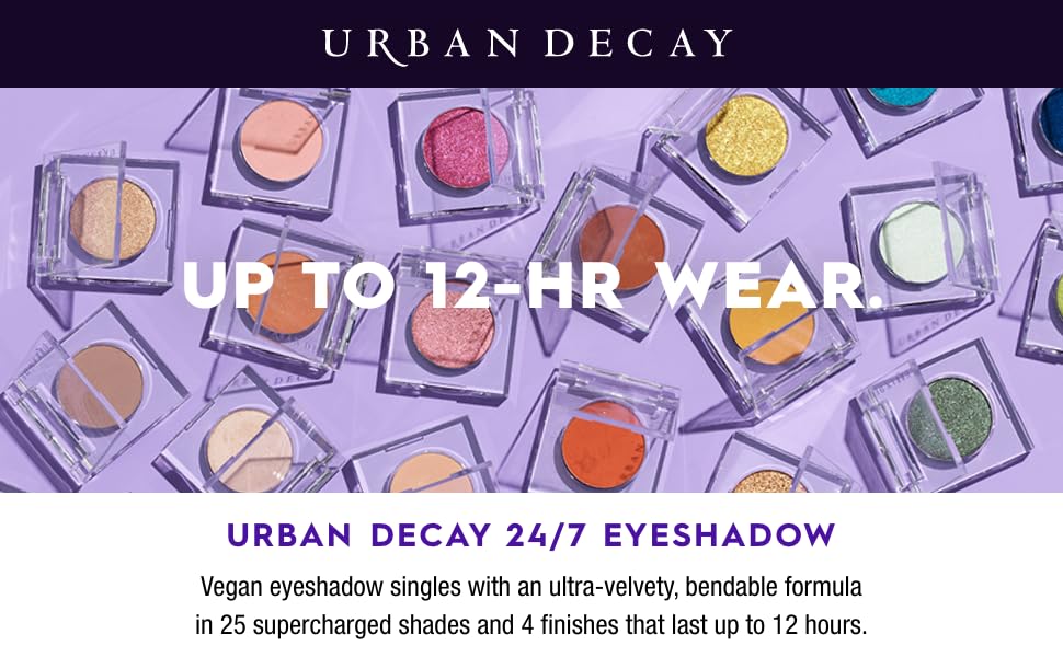 urban decay 24/7 eyeshadow single compact pressed longwear color eye makeup shimmer matte satin