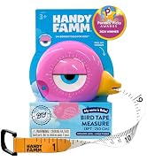 Handy Famm 8Ft Animal-Shaped Kids Tape Measure, Level & Protractor Angle Finder, Fun Educational ...