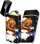 Arc Lighter, Smart Electric USB Rechargeable Lighter Windproof Flameless Lightweight Plasma for F...