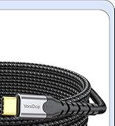 VoroDcip USB C to DisplayPort 1.4 Cable 10ft, 8K@60Hz 4K@120Hz 2K@180Hz 1080P@360Hz USBC to DP Di...