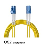 Fiber Patch Cable - LC to LC OS2 10Gb/Gigabit Singlemode Jumper Duplex 9/125 LSZH Fiber Optic Cor...