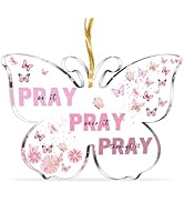 Christian Gifts for Women, Pink Butterfly Bible Verse Sign