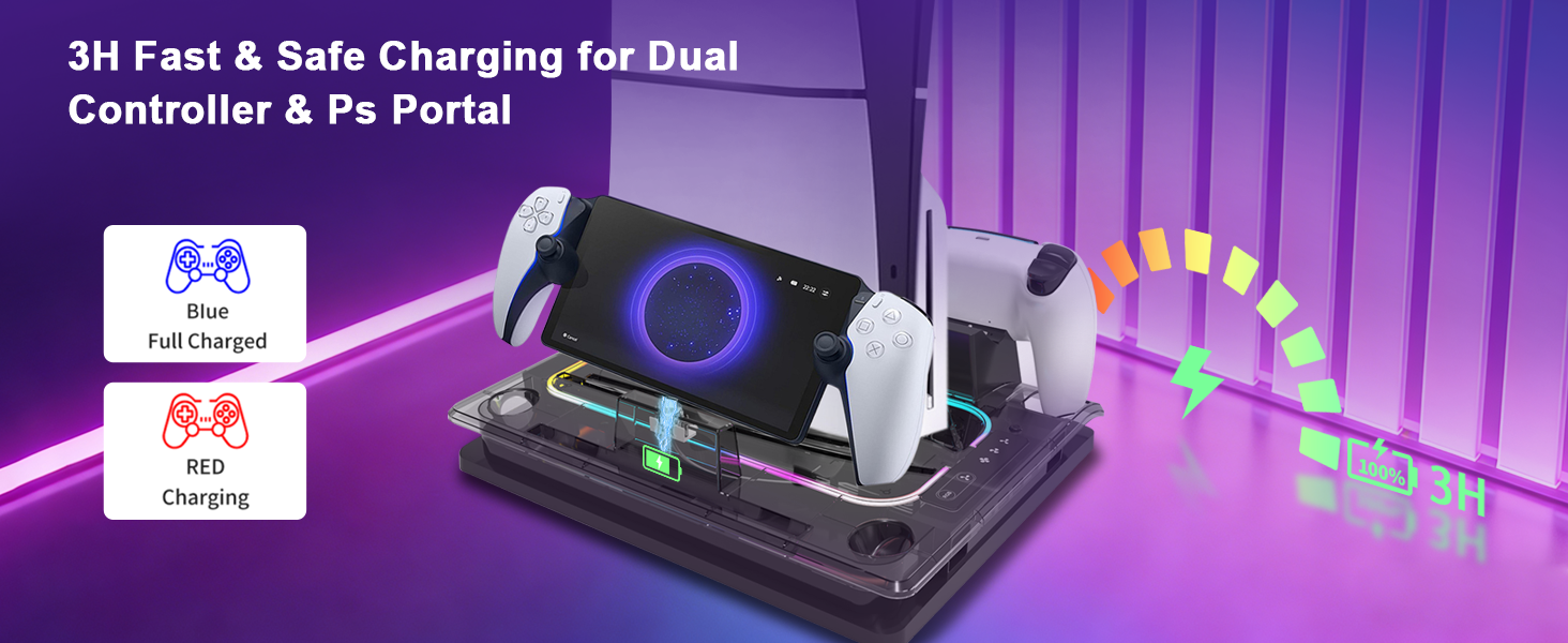 ps5 charging station ps5 portal accessories ps5 controller charger playstation 5 stand