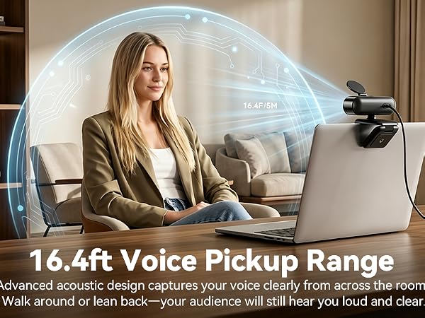 16.4ft Voice Pickup Range
