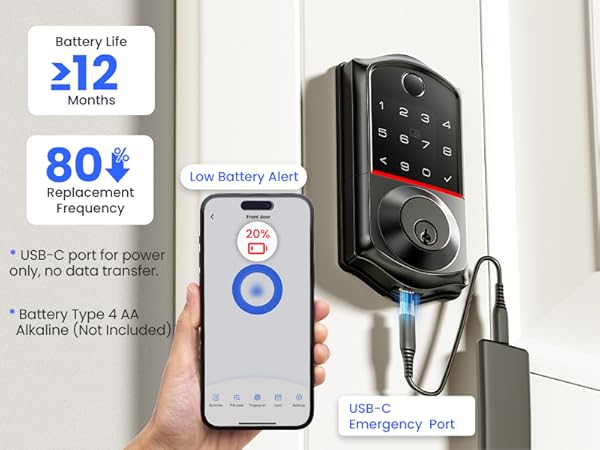 Veise Fingerprint Smart Door Lock