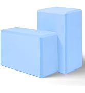 Yoga Block, Yoga Blocks 2 Pack, Sturdy Yoga Foam Blocks, High Density & Non Slip Dance Blocks for...