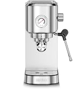 XIXUBX 20Bar Espresso Machine, Compact Espresso Maker with Milk Frother