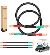 10L0L Battery Cable for EZGO RXV & Club Car Precedent 48V Golf Cart (4x12V Batteries), 4-Gauge 16...