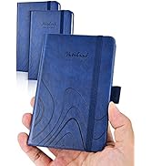 AISBUGUR Pocket Notebook Small Notebook 2-Pack, 3.7" x 5.7" Pocket Notebook Hardcover Total 320 P...