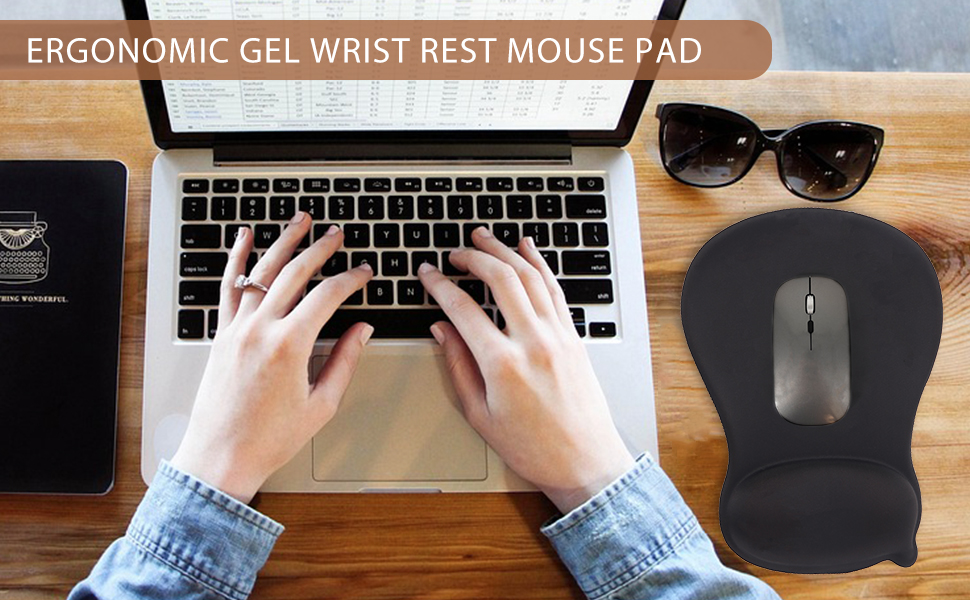 Ergonomic Gel Wrist Rest Mouse Pad