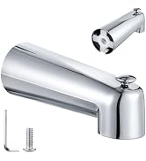 Enhon 7 Inch Slip on Tub Spout with Diverter, Compatible with Moen 3839/Moen 3853, Bathtub Divert...