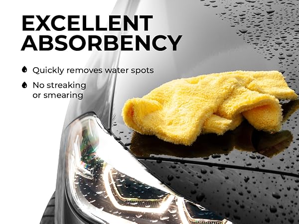 Super Soft Drying Edgeless Microfiber Towels for Cars Detailing Buffing