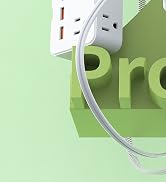 DEPOW 2 Prong Power Strip, 2 to 3 Prong Outlet Adapter with 8 AC & 4 USB Ports (2 USB C), 5FT Ext...