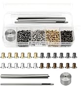 800pcs 2mm Grommets Eyelets with 3Pcs Grommet kit Setting Tool Kit for Leather Shoes Clothes Craf...