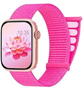 Sport Nylon Loop Band Compatible with Apple Watch Bands 38MM 40MM 41MM 42MM 44MM 45MM 49MM Women ...