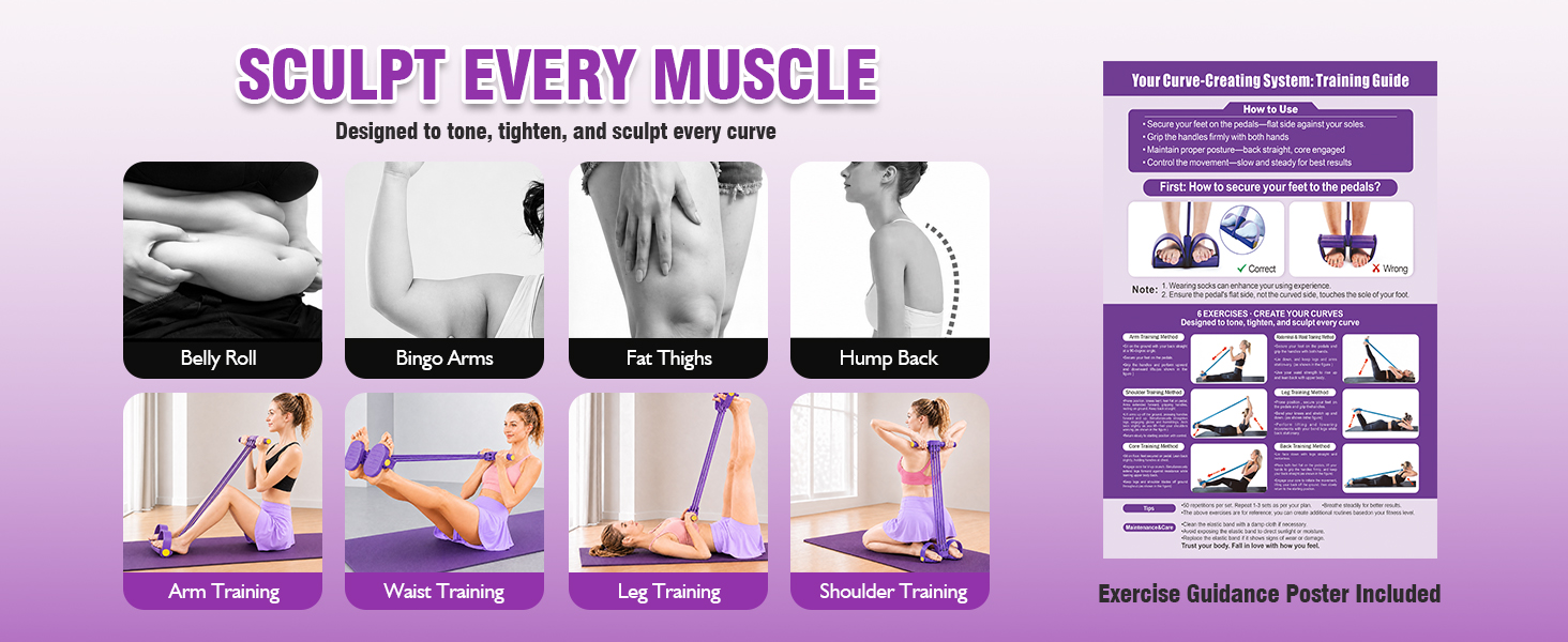 multi function pedal elastic yoga resistance tension strength band with foot holder for exercise